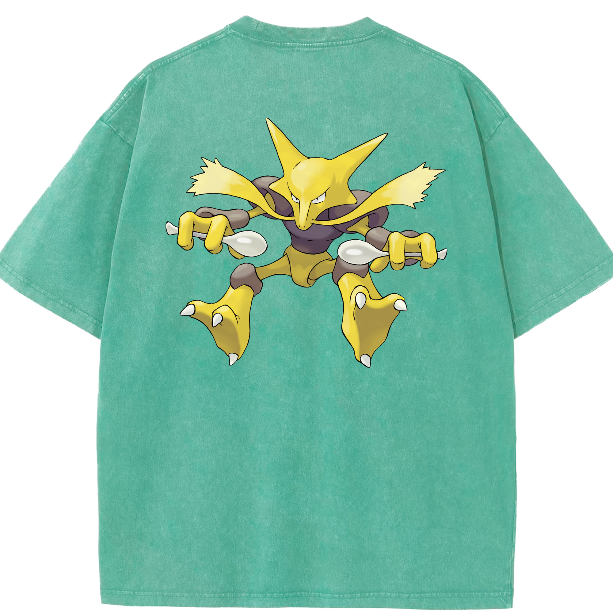 （画像用） ポケットモンスター Pokémon 綿100% ヴィンテージ風 半袖Tシャツ（背面プリント）